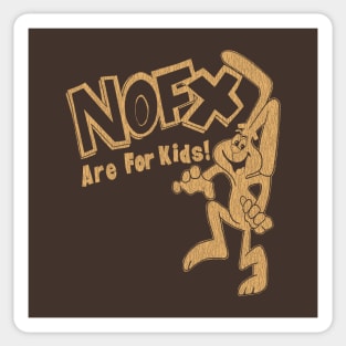 90s nofx are for kids brown Sticker